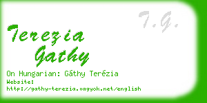 terezia gathy business card